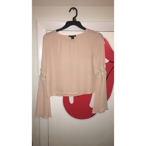 long sleeve crop top